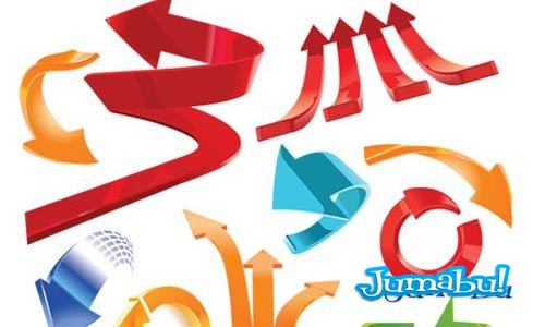 Flechas 3D vectorizadas | Jumabu! Design Tools - Vectorizados - Iconos Flechas 3D vectorizadas | Jumabu! Design Tools - Vectorizados - Iconos