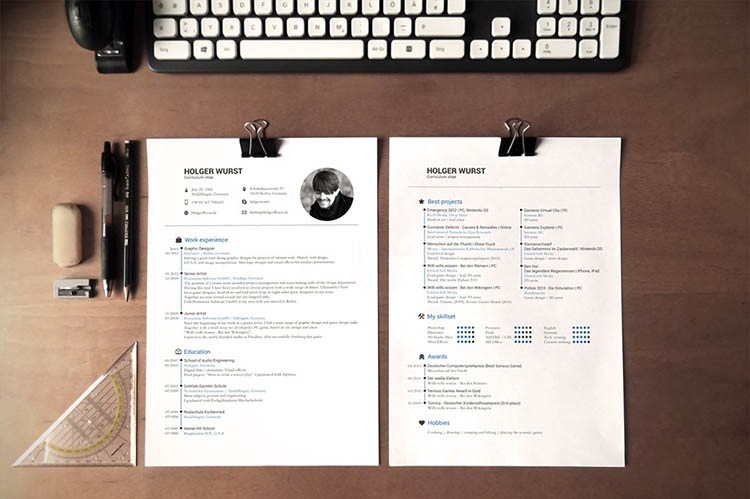 Download Modelo de Curriculum fotorrealista para buscar trabajo ...